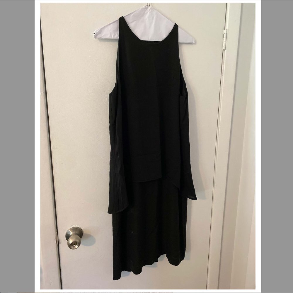 Theory Layered Black Dress Size S/M